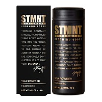 STMNT Grooming Goods Wax Powder, 0.53 oz Semi-Matte Finish Added Grip and Volume Medium Control Easy To Wash Out Fuller Feeling Hair