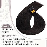 100 Strandspack I Tip Remy Human Hair Extensions Pre Bonded Keratin Stick In Hair Extensions Cold Fusion Hair Piece For Women L