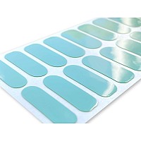 Tough Girls 20 Exquisite Gel Nail Polish Strips Wapplication Accessories No Uvled Lamp Required Aqua Blue