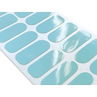 Tough Girls 20 Exquisite Gel Nail Polish Strips Wapplication Accessories No Uvled Lamp Required Aqua Blue