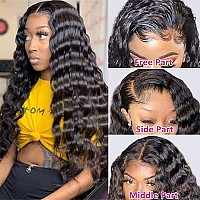 Loose Wave Lace Front Wigs Human Hair 13X4 Hd Transparent Loose Deep Wave Human Hair Lace Front Wigs For Black Women 180 Densit