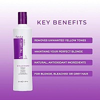 Fanola Purple Antiyellow Shampoo For Blonde Gray Silver And Highlighted Hair Removes Brassiness And Yellow Tones