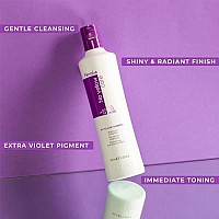 Fanola Purple Antiyellow Shampoo For Blonde Gray Silver And Highlighted Hair Removes Brassiness And Yellow Tones