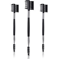 3 Pcs Eyebrow Brush Eyelash Comb Eyelash Shaper And Eyebrow Brush Dual Comb Double Head Eyebrow Brush Eyebrow Eyelash Makeup Gro