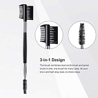 3 Pcs Eyebrow Brush Eyelash Comb Eyelash Shaper And Eyebrow Brush Dual Comb Double Head Eyebrow Brush Eyebrow Eyelash Makeup Gro