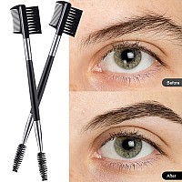 3 Pcs Eyebrow Brush Eyelash Comb Eyelash Shaper And Eyebrow Brush Dual Comb Double Head Eyebrow Brush Eyebrow Eyelash Makeup Gro