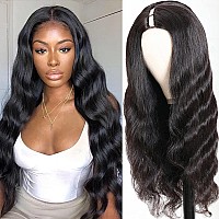 Beauty Forever Body Wave U Part Human Hair Wig 150 Density 10A Gradebrazilian Human Hair Glueless Full Head Clip In Half Wig F