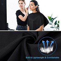 2 Pcs Makeup Cape Makeup Bib Waterproof Beauty Salon Barber Bib Dye Cape Styling Shampoo Cape For Hairdresser Artist Clientsbla