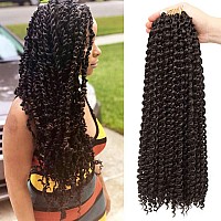 8 Packs Passion Twist Hair 18 Inch Passion Twist Crochet Hair For Black Women Water Wave Crochet Braiding Hair Extensions (4#)