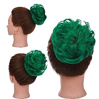 Benehair Hair Bun Hairpiece Scrunchy Updo Hair Pieces Fluffy Scrunchies Donut Top Knot Hairpiece Synthetic Curly Wavy Messy Chig