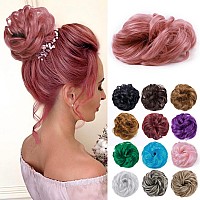 Benehair Hair Bun Hairpiece Scrunchy Updo Hair Pieces Fluffy Scrunchies Donut Top Knot Hairpiece Synthetic Curly Wavy Messy Chig