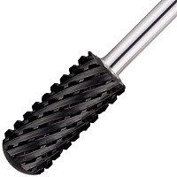 Pana Smooth Top Small Barrel 332 Shank Size Dlc Black 2X Coarse Grit Fast Remove Acrylic Or Hard Gel Nail Drill Bit For