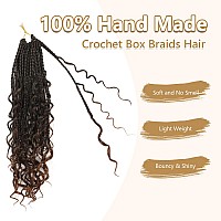 8 Packs Goddess Box Braids Crochet Hair14 Inch Crochet Box Braids Prelooped Bohomian Crochet Braids Hair Synthetic Braiding Ha