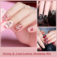 Nail Stamping Gel Polish 8 Colors Stamping Polish Red Black White Purple Blue Silver Soak Off Printed Gel Uv Nail Polish Gel Fo