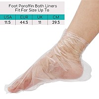 Segbeauty Paraffin Wax Bath Liners for Foot, 400pcs Paraffin Foot Bags, Plastic Paraffin Bath Mitts Socks Hot Wax Therapy Booties Covers for Foot Spa Therabath Wax Treatment Paraffin Wax Machine