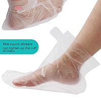 Segbeauty Paraffin Wax Bath Liners for Foot, 400pcs Paraffin Foot Bags, Plastic Paraffin Bath Mitts Socks Hot Wax Therapy Booties Covers for Foot Spa Therabath Wax Treatment Paraffin Wax Machine