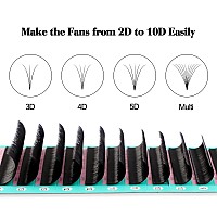 Vavalash False Eyelash C003 1320Mm Rapid Volume Easy Fan 3D 4D 5D 6D 7D 10D Automatic Blooming Flower Lashes Extensions Bla