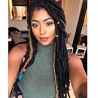 7 Packs Faux Locs Crochet Hair Prelooped 18 Inch Soft Locs Crochet Hair For Butterfly Locs Curly Wavy Goddess Locs Crochet Loc H