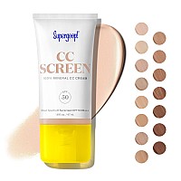 Supergoop Cc Screen Spf 50 Pa Cc Cream 100 Mineral Colorcorrector Broad Spectrum Sunscreen Tinted Moisturizer Con