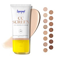 Supergoop Cc Screen Spf 50 Pa Cc Cream 100 Mineral Colorcorrector Broad Spectrum Sunscreen Tinted Moisturizer Con