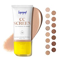 Supergoop Cc Screen Spf 50 Pa Cc Cream 100 Mineral Colorcorrector Broad Spectrum Sunscreen Tinted Moisturizer Con