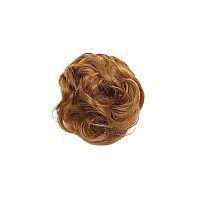 Hairro Hair Bun Hair Piece Messy Bun Scrunchy Wavy Scrunchies Synthetic Hair Updo Elastic Donut Thick Full Wedding Bridal Chigno