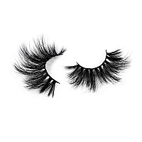 Wiwoseo 25Mm False Eyelashes Faux Mink Lashes Dramatic Long Fluffy Cross Thick Volume Fake Eye Lashes 4 Pairs Pack