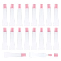 AJLTPA 50Pcs 15ml Lip Gloss Squeeze Tubes, Light Pink Lip Gloss Containers Empty, Refillable Soft Clear Tubes for DIY Lipgloss Balm Cosmetic (Light Pink)