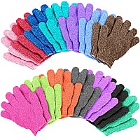 Duufin 14 Pairs Exfoliating Gloves Bath Gloves Body Wash Mitt Scrubbing Exfoliator Glove For Shower, Spa, Massage, Body Scrub, Dead Skin Cell Remover