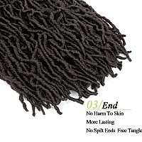 Nu Faux Locs Crochet Hair 18 Inch Soft Locs Crochet Braids Curly Wavy Goddess Locs Preloop Crochet Braids 100 Natural African