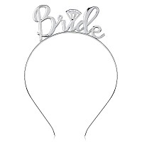 Kicosy 1Pcs Bride To Be Headband Womens Bridal Tiara For Bachelorette Party Shower Gift And Hair Accessories Silver Ef212