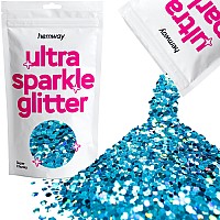 Hemway Premium Ultra Sparkle Glitter Multi Purpose Metallic Flake For Arts Crafts Nails Cosmetics Resin Festival Face Hair Oce