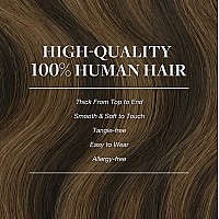 Goo Goo Clip In Hair Extensions Real Human Hair Remy Human Hair Extensions Clip Ins For Women Natural Human Hair 16Inch 120G