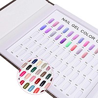 Noverlife 120 Nail Colors Display Book With 120 False Nail Tips Nail Gel Polish Display Chart Nail Art Samples Color Swatches