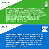 Cerave Moisturizing Cream And Hydrating Face Wash Trial Combo 12Oz Cream 3Oz Travel Size Cleanser