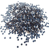 Honbay 1440PCS 5mm ss20 Sparkly Round Flatback Rhinestones Crystals, Non-Self-Adhesive (Dark Blue)