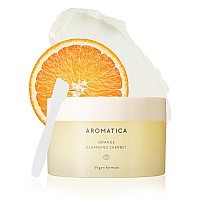 AROMATICA Orange Cleansing Sherbet 150g - Makeup Removing Balm - Melts Away Stubborn Impurities