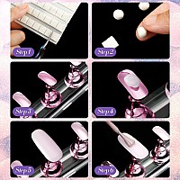 2 Set Acrylic Nail Design Practice Stands Magnetic Nails Holders Training Fingernail Display Stands Diy Nail Crystal Holders And