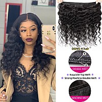 Dong H Hair Loose Deep Wave Bundles 100 Unprocessed Peruvian Virgin Human Hair Bundles Loose Wave Bundles Wet And Wavy 3 Bundle