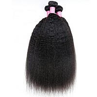 Odir Kinky Straight Human Hair Bundles 22 22 22 Inch Unprocessed 9A Brazilian Yaki Straight Virgin Hair Weave 3 Bundles Kinky St