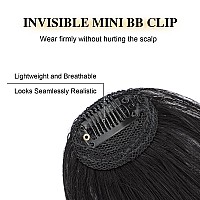 Bogsea Bangs Hair Clip In Bangs Real Human Hair Wispy Bangs Fringe With Temples Hairpieces For Women Clip On Air Bangs Flat Neat