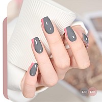 Gaoy Gel Nail Polish Set Of 6 Colors Including Pink Nude Gray Gel Polish Kit Uv Led Soak Off Nail Polish Home Diy Manicure Nail