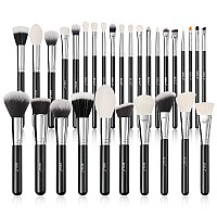 Beili Makeup Brushes 30Pcs Professional Makeup Brush Set Premium Synthetic Kabuki Foundation Blending Brush Face Powder Blush Co