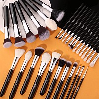 Beili Makeup Brushes 30Pcs Professional Makeup Brush Set Premium Synthetic Kabuki Foundation Blending Brush Face Powder Blush Co