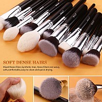 Beili Makeup Brushes 30Pcs Professional Makeup Brush Set Premium Synthetic Kabuki Foundation Blending Brush Face Powder Blush Co