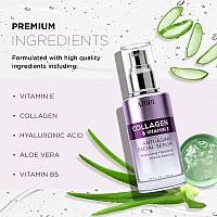 Azure Collagen Vitamin E Anti Aging Facial Serum Restoring Smoothing Hydrating Face Serum Reduces Fine Lines Wrinkles