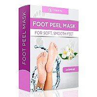 Dermora Foot Peel Mask 2 Pack Of Regular Size Skin Exfoliating Foot Masks For Dry Cracked Feet Callus Dead Skin Remover F