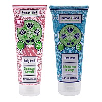 Human+Kind 2 Pc Body and Face Scrub Kit for All Skin Types