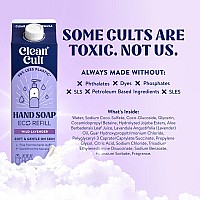 Cleancult Liquid Hand Soap Refill Wild Lavender Moisturizes Dry Sensitive Skin Made With Aloe Vera Lavender Essential