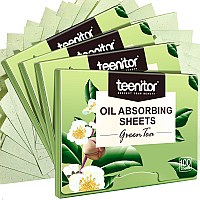 Teenitor Oil Blotting Sheets For Face 400 Sheets Green Tea Oil Absorbing Sheets Blotting Paper For Oily Skin Oil Absorbent Pad